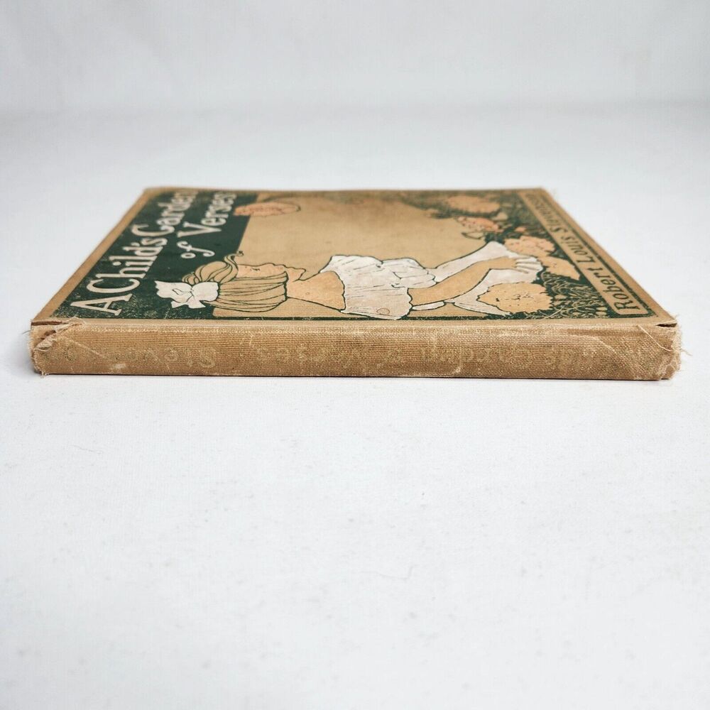 Antique 1902 A Child's Garden of Verses Robert Louis Stevenson Illustrated Book - Picture 14 of 16